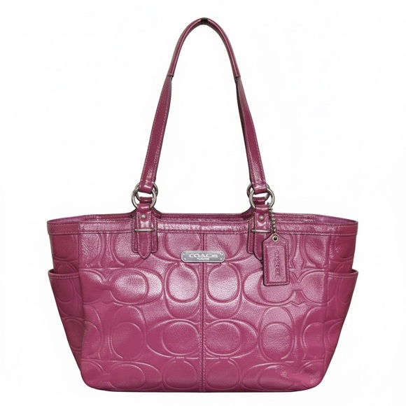Coach Gallery Embossed Patent Leather Tote - Picture 3 of 14